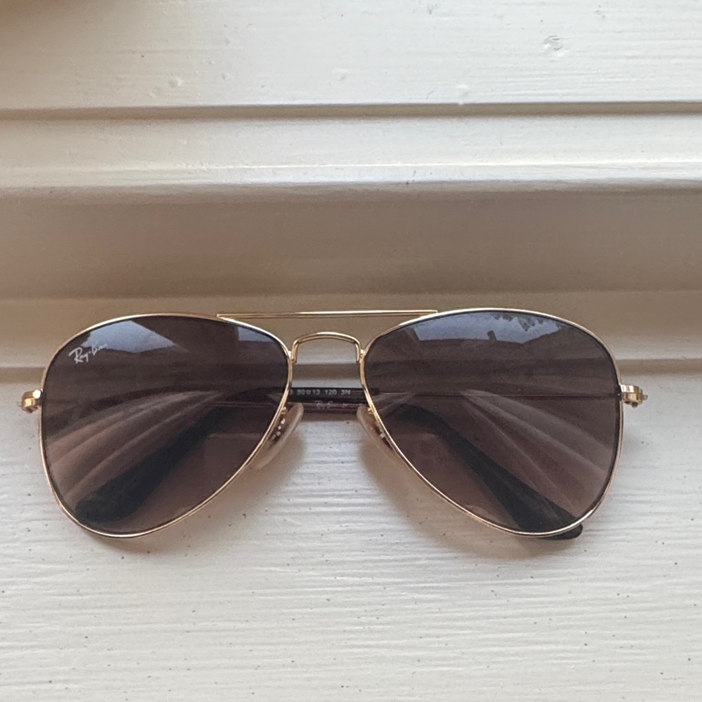 Ray-Ban Kids Gold Frame Brown Lens Aviator Sunglasses